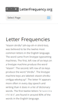 Mobile Screenshot of letterfrequency.org